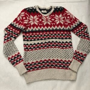 Abercrombie & Fitch S Small snowflake sweater A&F
